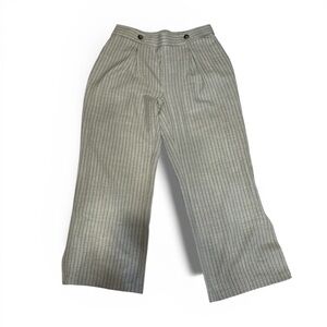 Gray Striped Women's Trousers